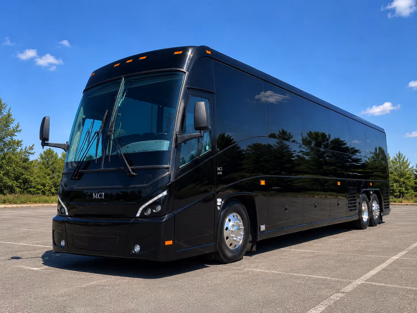 Irvine Airport Shuttle & Transportation party bus exterior