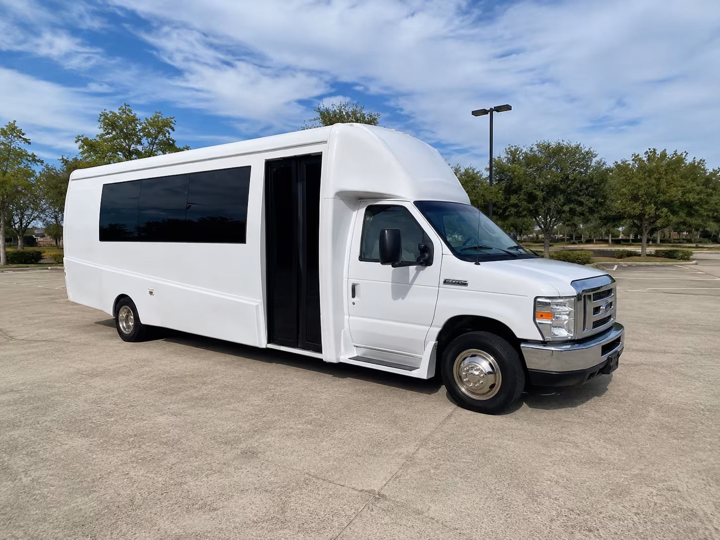 Irvine Birthday, Sweet 16, & Quinceañera Transportation party bus exterior