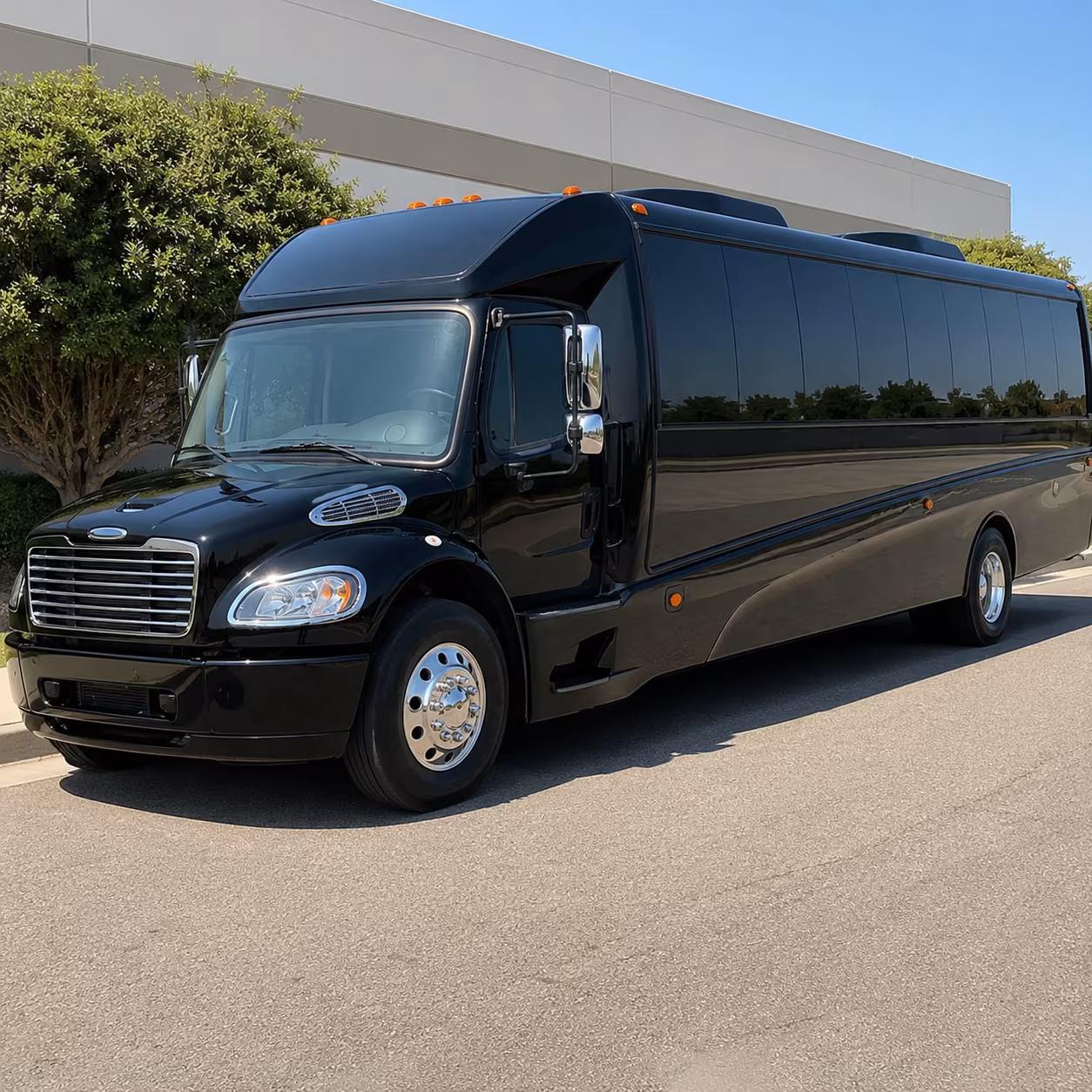 Irvine Corporate Transportation party bus exterior