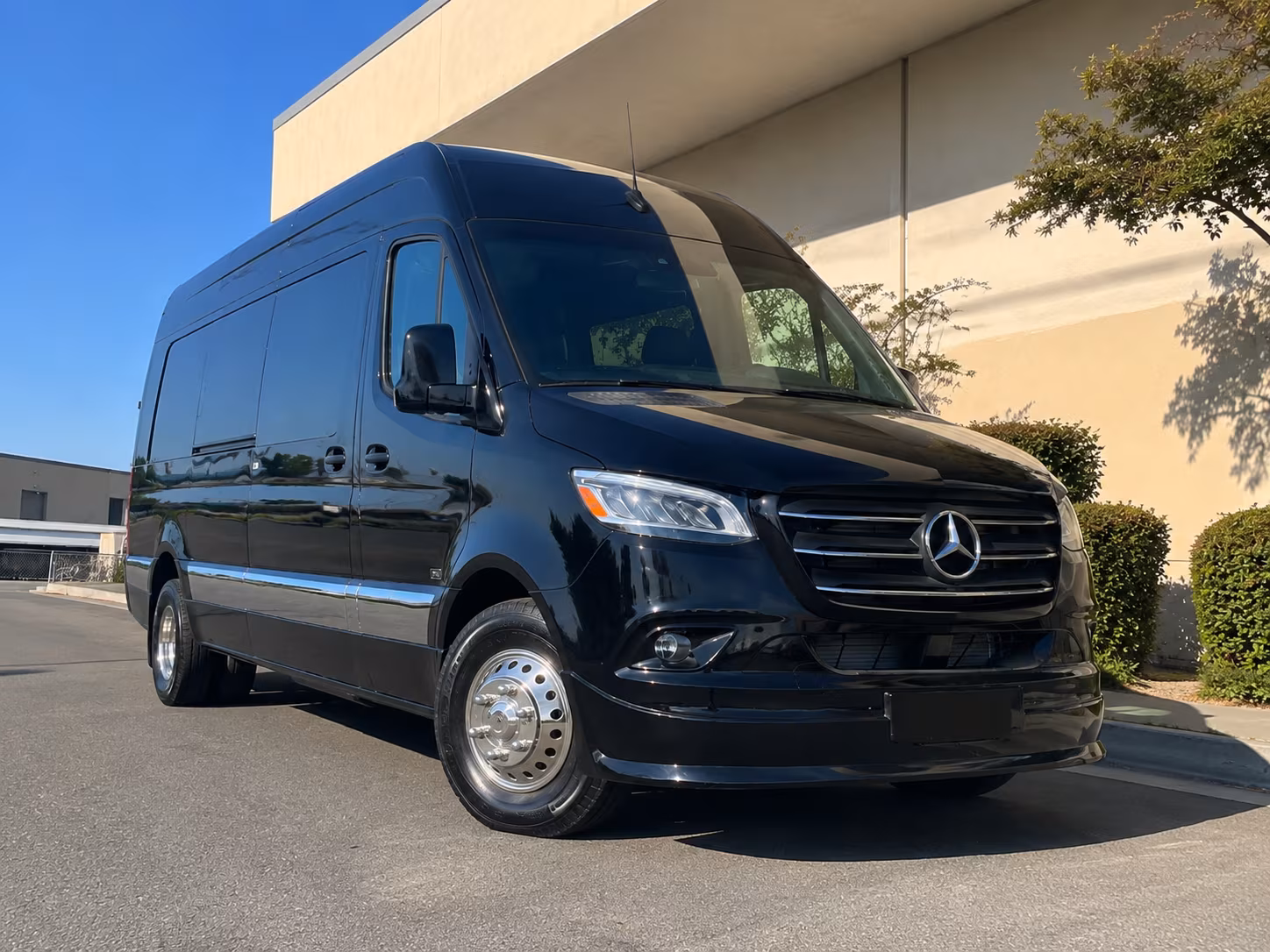 Irvine Corporate Transportation party bus exterior