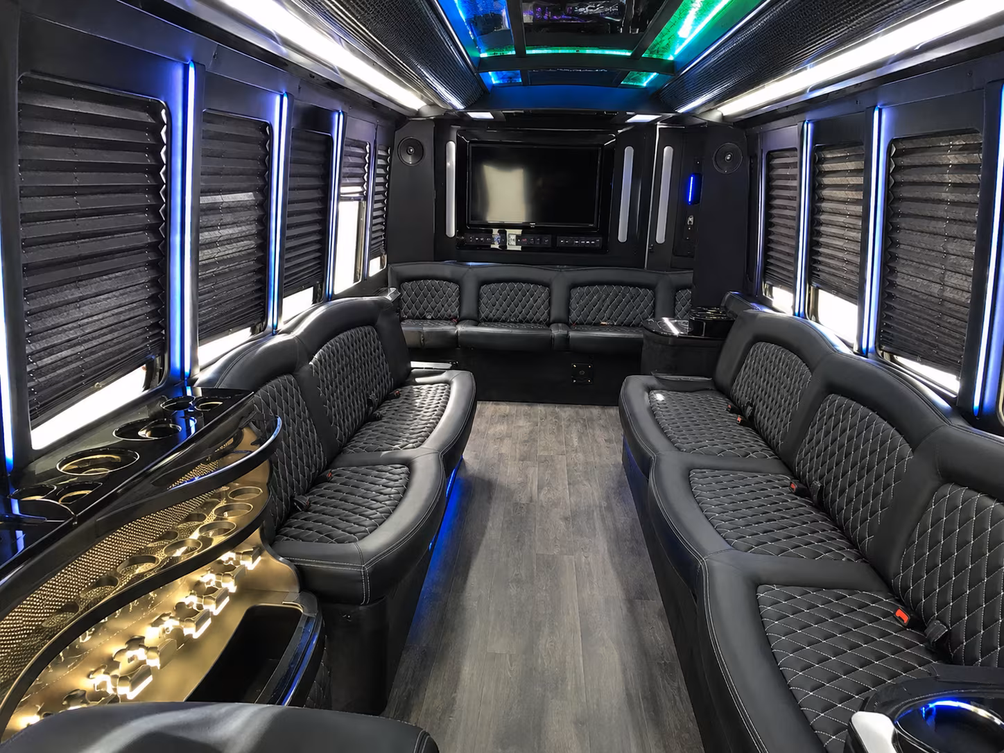 Irvine Private Event Transportation onboard seating