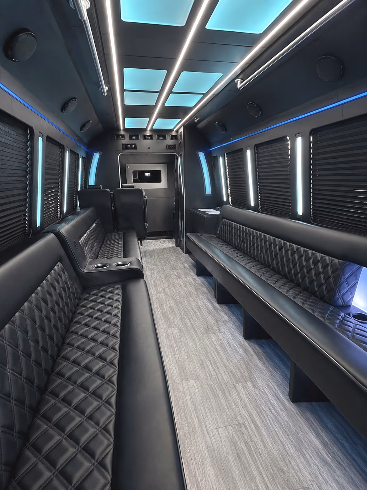 Irvine Prom & Homecoming Transportation party bus interior