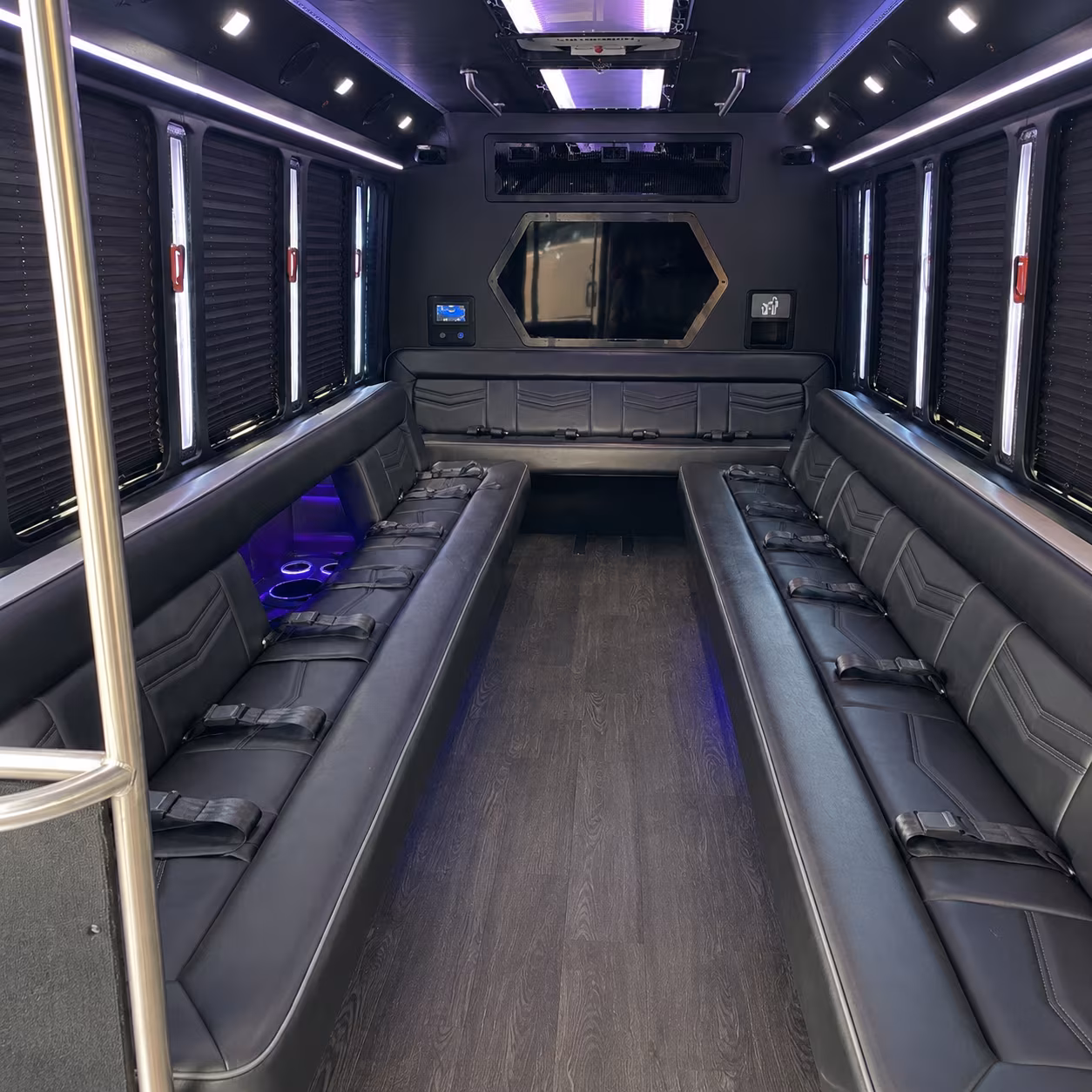 Irvine Prom & Homecoming Transportation onboard seating