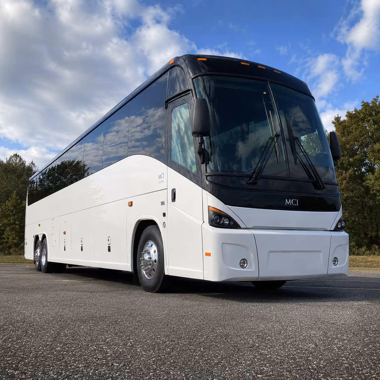 Irvine School Event Transportation party bus exterior