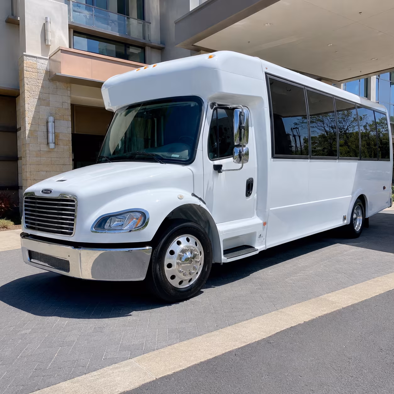 Irvine School Event Transportation party bus exterior