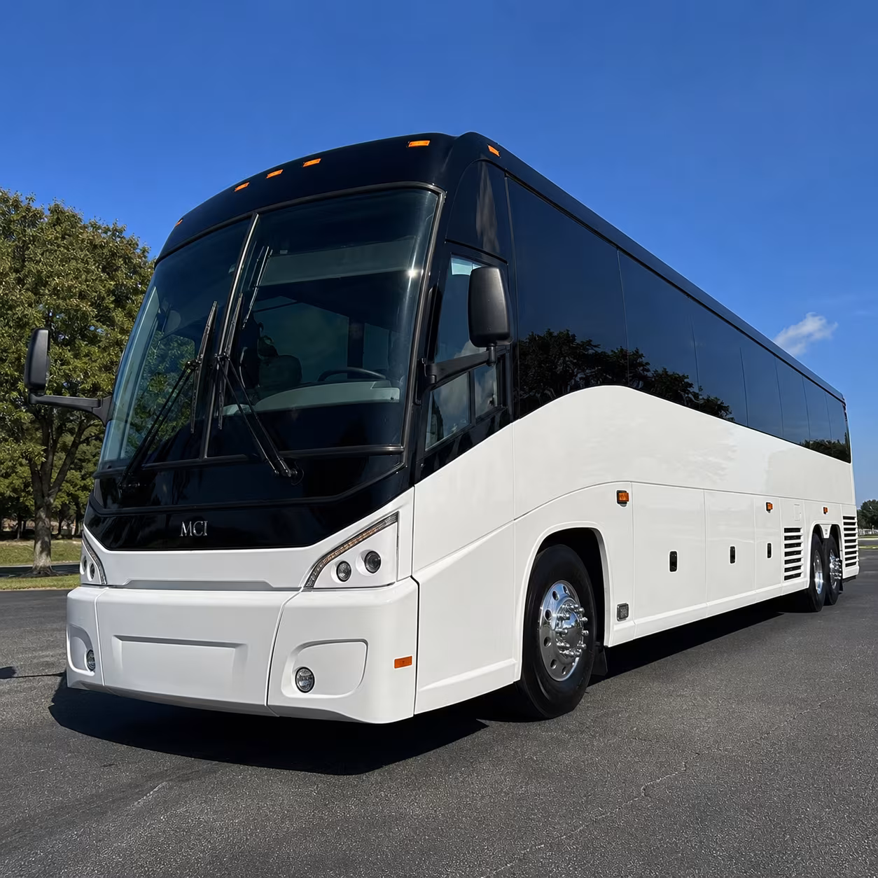 Irvine School Event Transportation party bus exterior